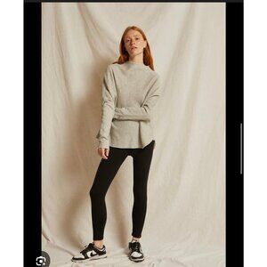 Perfect White Tee Morrison Mock Neck Grey Oversized Sweatshirt Size Large NWT